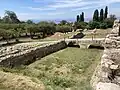 The inner moat of the Patras Fortress.