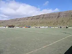 Inni í Dal on 2 May 2010, the match was between B71 Sandoy and FC Suðuroy in Vodafonedeildin.