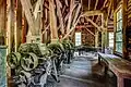 Machinery located inside the G.T. Wilburn Grist Mill.