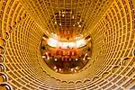 The hotel's atrium, viewed from the Skywalk on the 88th floor