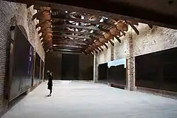 Inside of Punta della Dogana after renovation.