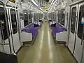 Interior of the subway car