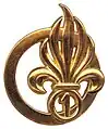 Beret insignia of the 1st Foreign Regiment