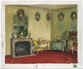 Interior, a watercolor, at the Metropolitan Museum of Art