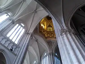 View of the ceiling and central cupola