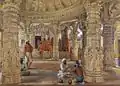 Interior of the Luna Vasahi or Shri Neminath Temple, Dilwara