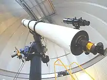 Interior view of dome and TAO refractor telescope, used for hand-on viewing at Stargazes and classes