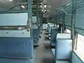 Right side corridor way of inside unreserved passenger train