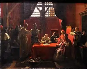 The Examination of Savonarola (1846) by François Marius Granet(Musée des Beaux-Arts de Lyon, Lyon)