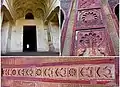 Intricate decorative engravings on the main complex of the tomb