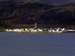 Inveraray, viewed from the B839 on the Eastern side of Loch Fyne, above St Catherines