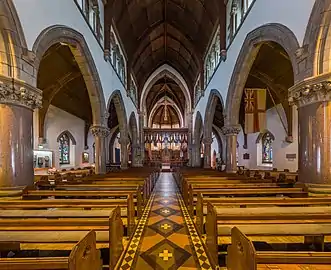 The nave looking south towards the choir