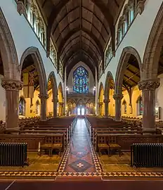 The nave looking north towards the entrance