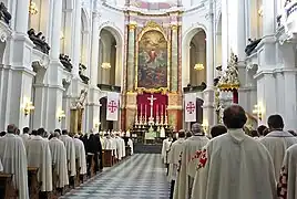 Inside Dresden Cathedral, 9 October 2010.