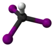 Ball and stick model of iodoform
