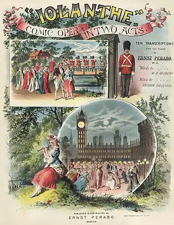 Image 115Cover of piano transcriptions of Iolanthe, by George H. Walker & Co. (restored by Adam Cuerden) (from Wikipedia:Featured pictures/Culture, entertainment, and lifestyle/Theatre)
