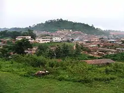 View of Ipele with St. Stephen's Anglican Church in the background (June 2010)