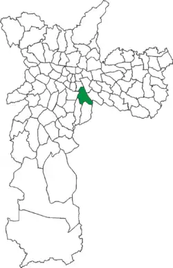 Location in the city of São Paulo