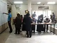 People voting on the election day