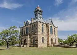 The 1901 Irion County Courthouse in Sherwood