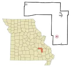 Location of Annapolis, Missouri
