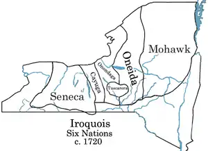 Iroquois Six Nations c. 1720