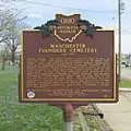 Ohio Historical Marker at Founders Cemetery.