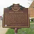 Ohio Historical Marker at Founders Cemetery.