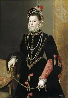 Elisabeth of Valois (1545–1568), by Juan Pantoja de la Cruz