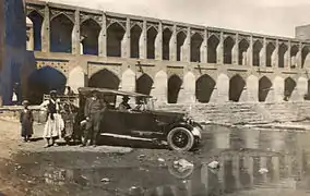 The Khaju Bridge in the early 20th century