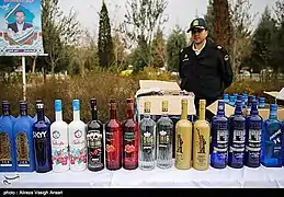 Isfahan police seized liquor 2018