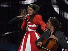 Ishtar performing in Belgrade, May 2008
