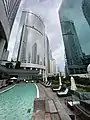 Exterior view of Two Pacific Place, taken from the adjacent Conrad Hotel