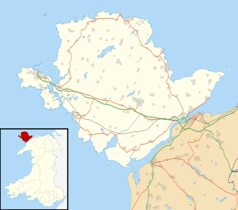 Gaerwen is located in Anglesey