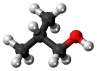 Ball-and-stick model of isobutanol