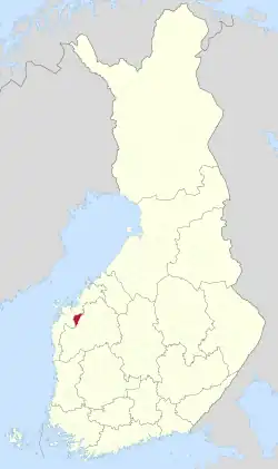 Location of Isokyrö in Finland