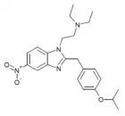 General structure of isotonitazene.