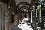 One of the porticos around the courtyard