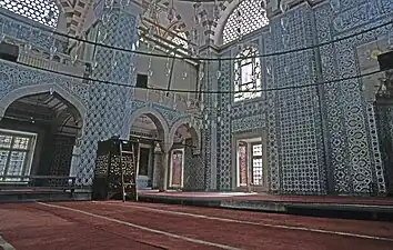 Rüstem Pasha mosque interior view