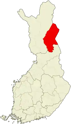 Location of Eastern Lapland