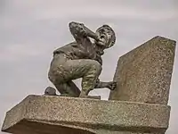 Statue in Harlingen, originally created in 1960 for a Bert Haanstra film, then donated to Harlingen