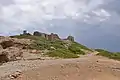 East Akropolis from Itanos Beach, anciently the harbor.