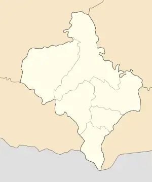 Bukove is located in Ivano-Frankivsk Oblast