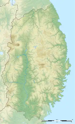Map showing the location of Genbikei