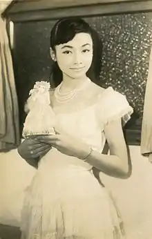 Portrait of the singer Izumi Yukimura (1950s)
