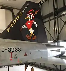 Tail of F-5E J-3033 FlSt6