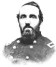 Old picture of an American Civil War general with beard
