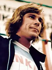 James Hunt in casual outfit in 1977