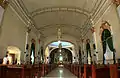 Panoramic view of the church interior