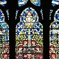 JE Nuttgens, Top Central Light (Detail), East Window, St Etheldreda's Church, Ely Place, London.
